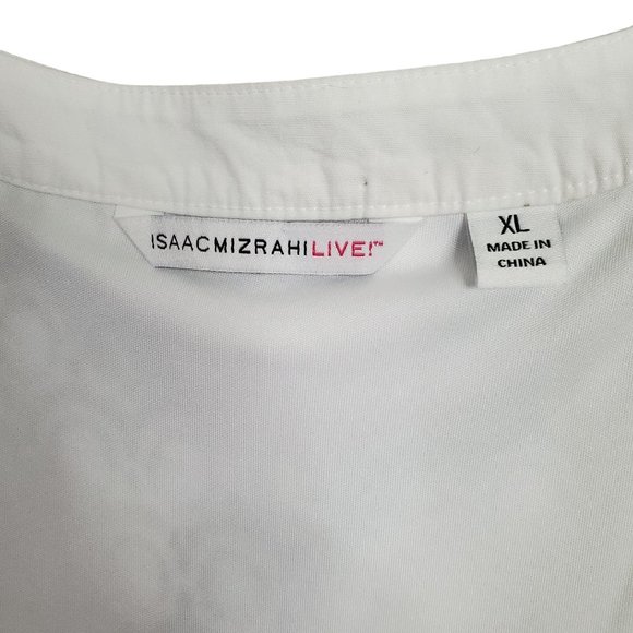 Isaac Mizrahi Live Size XL Dress Knit Lace Medallion Overlay Lined Knee Length - Picture 8 of 10